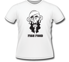 Osama Bin Laden T-Shirt fish food